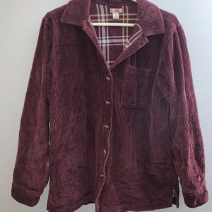L.L Bean Flannel Lined Corduroy button down
